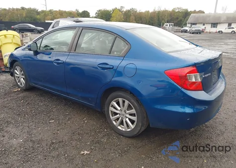 2012 Honda Civic Ex from USA, damaged, VIN 19XFB2F83CE336153